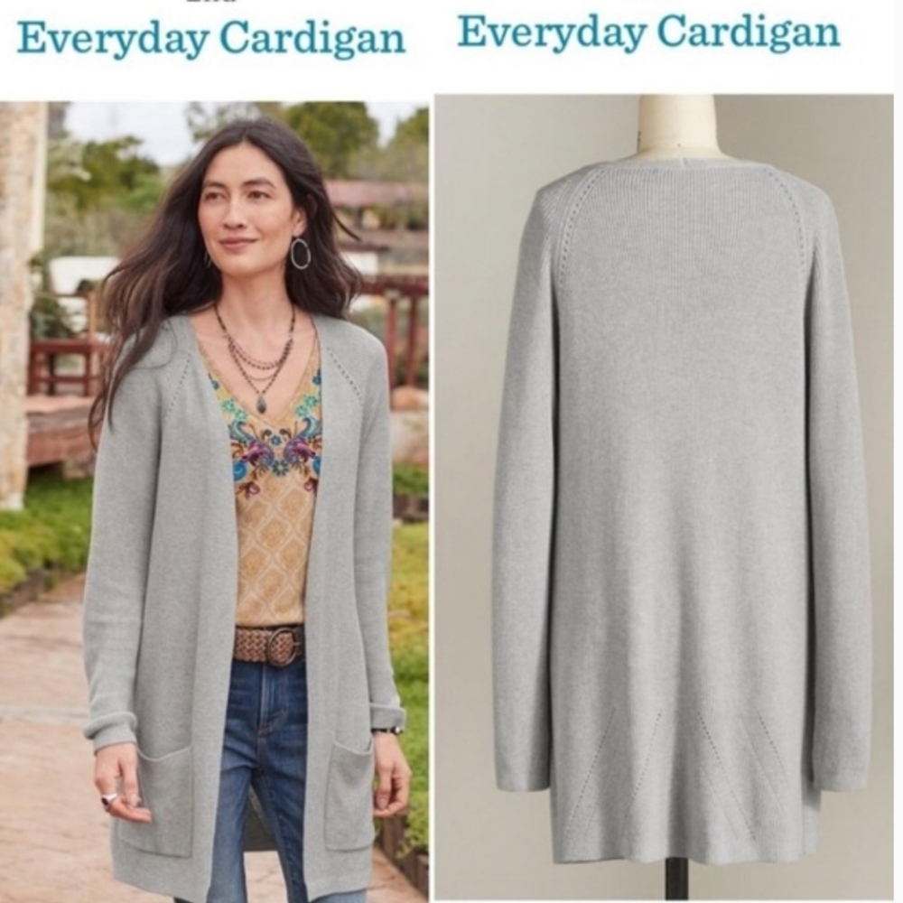 SUNDANCE Gray Everyday Cardigan Sweater - L